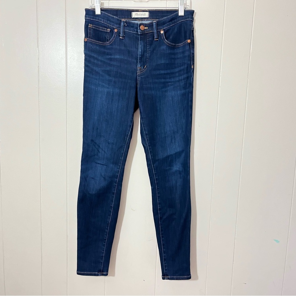 Madewell High Rise Skinny Jeans Size 28 Blue 9” Rise Stretch Denim Classic